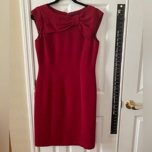 Tahari Red Bow Dress